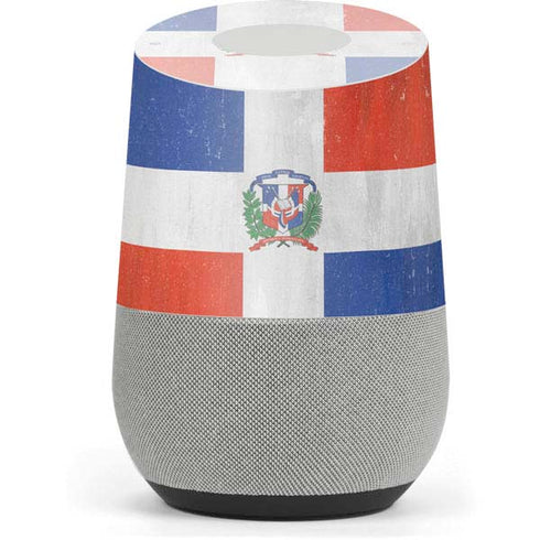 Dominican Republic Flag Distressed Google Home Skin